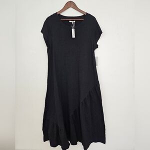 NEW Stitchdrop Black Maxi T Shirt Dress A-line S Small